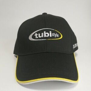 Tubi Style Exhaust Black Yellow Embroidered Baseball Cap Mens One Size +RUMORE